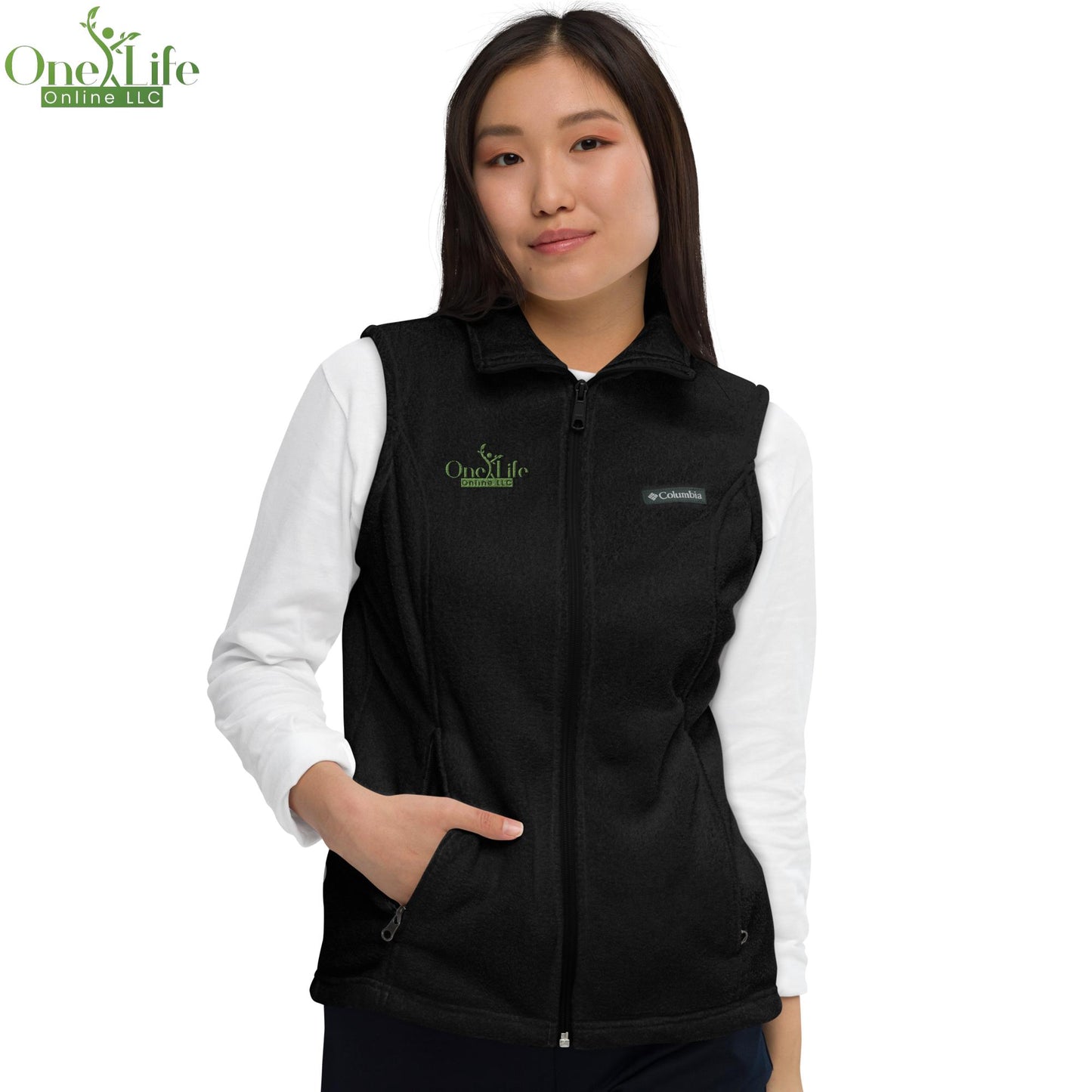 Women’s Columbia fleece vest |Multi-Color|