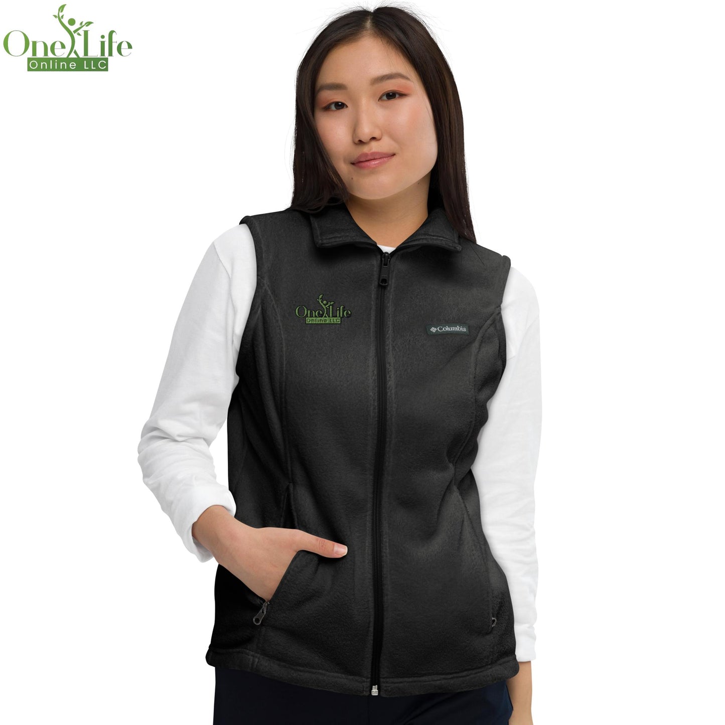 Women’s Columbia fleece vest |Multi-Color|