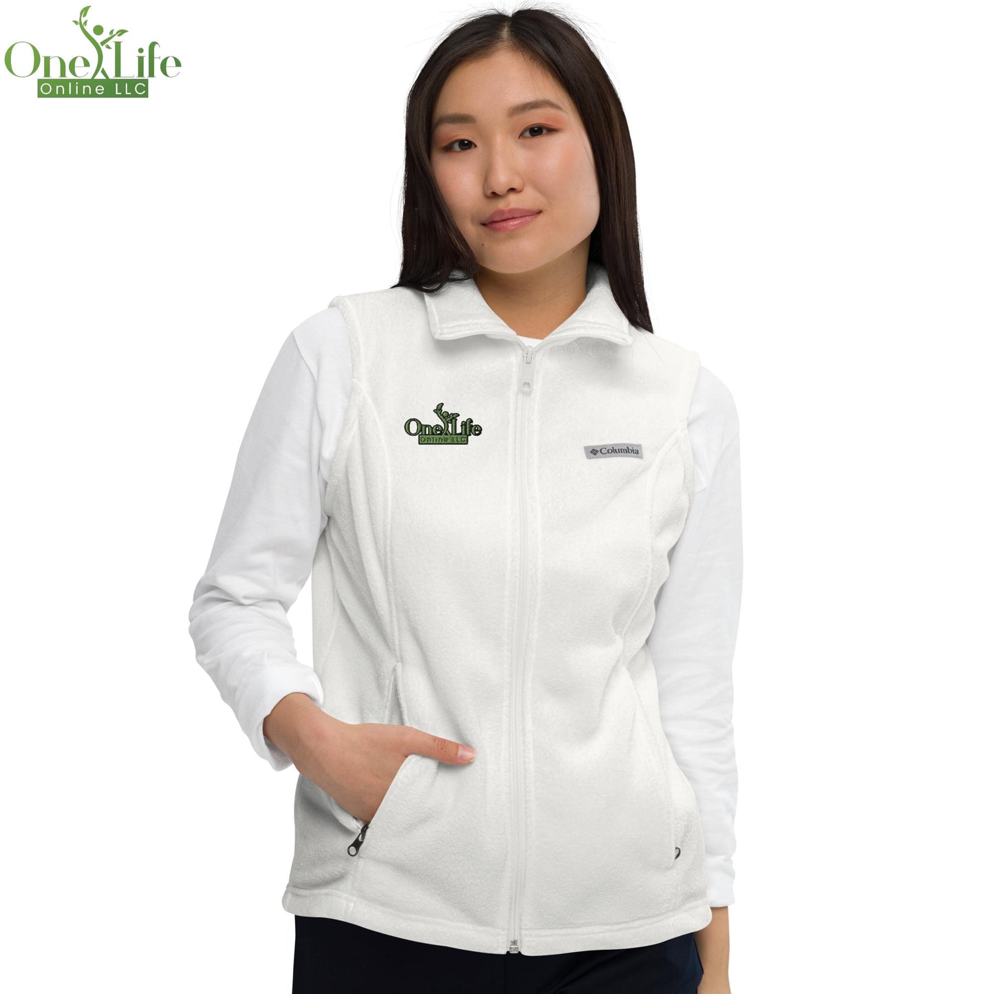 Women’s Columbia fleece vest |Multi-Color|